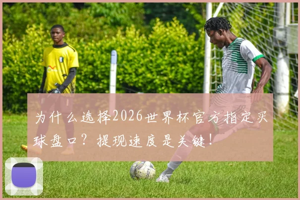 为什么选择2026世界杯官方指定买球盘口？提现速度是关键！